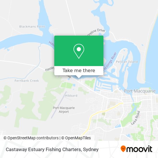 Castaway Estuary Fishing Charters map