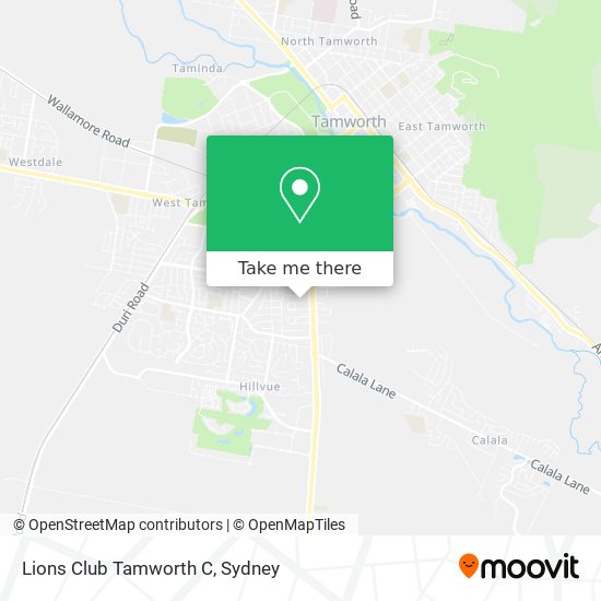 Lions Club Tamworth C map