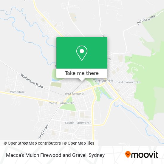 Macca's Mulch Firewood and Gravel map