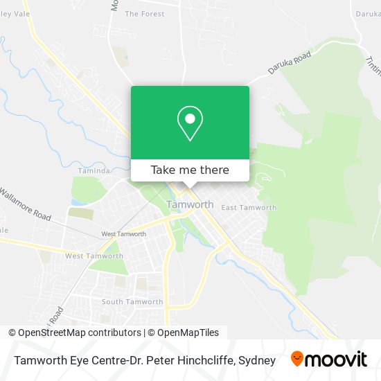 Tamworth Eye Centre-Dr. Peter Hinchcliffe map