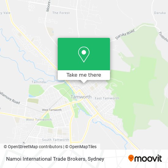 Mapa Namoi International Trade Brokers