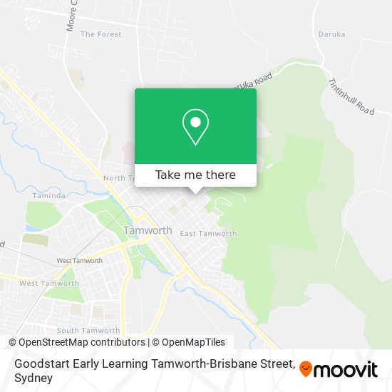 Goodstart Early Learning Tamworth-Brisbane Street map