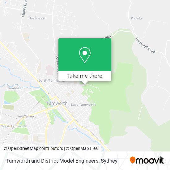 Tamworth and District Model Engineers map