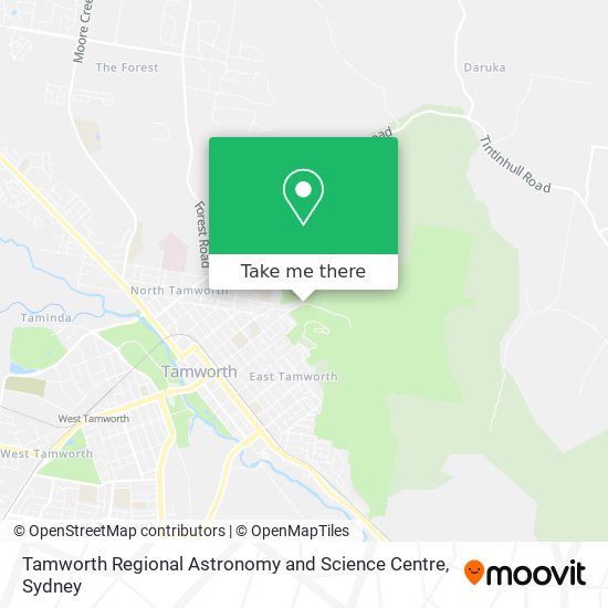Mapa Tamworth Regional Astronomy and Science Centre