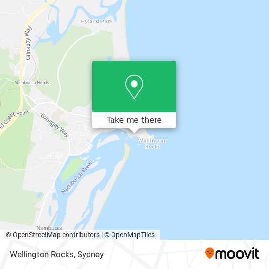 Wellington Rocks map