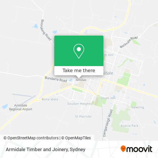 Armidale Timber and Joinery map