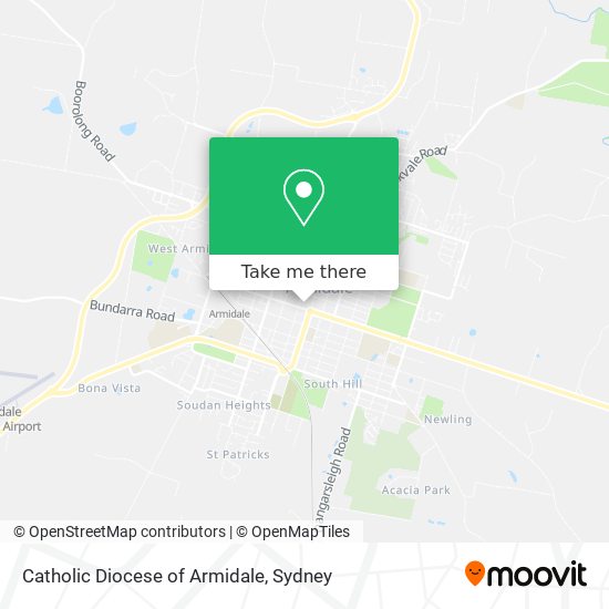 Catholic Diocese of Armidale map