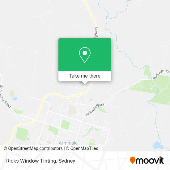 Ricks Window Tinting map