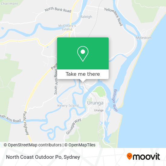 North Coast Outdoor Po map