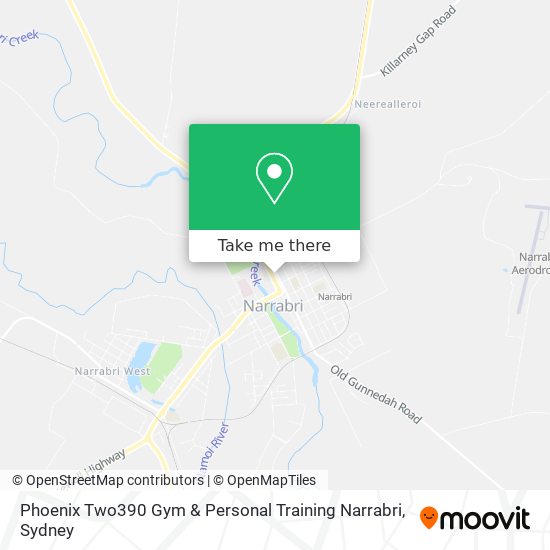 Phoenix Two390 Gym & Personal Training Narrabri map