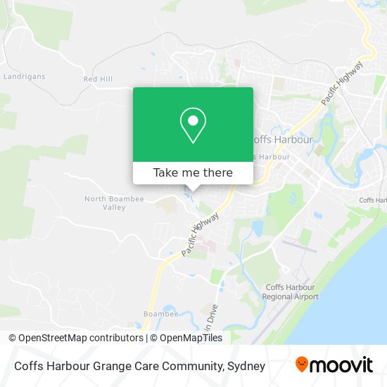 Coffs Harbour Grange Care Community map