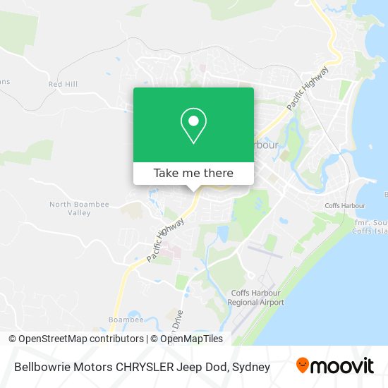 Bellbowrie Motors CHRYSLER Jeep Dod map