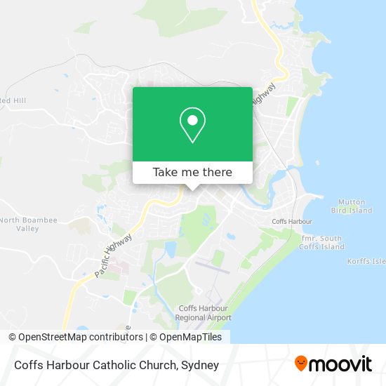 Coffs Harbour Catholic Church map
