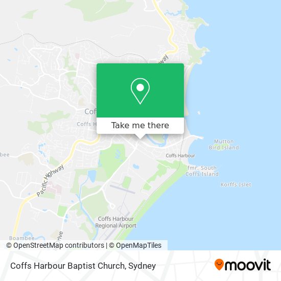 Coffs Harbour Baptist Church map