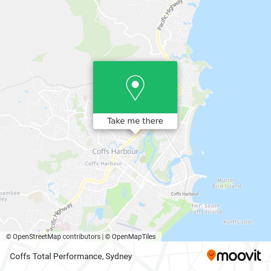 Coffs Total Performance map