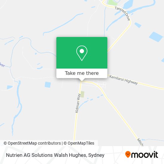 Nutrien AG Solutions Walsh Hughes map