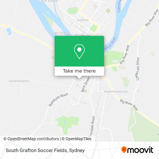 Mapa South Grafton Soccer Fields