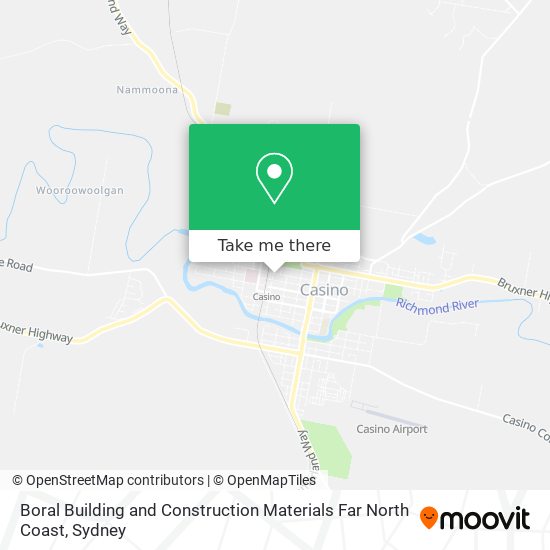 Boral Building and Construction Materials Far North Coast map