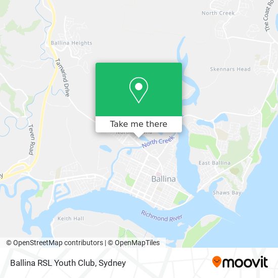 Ballina RSL Youth Club map