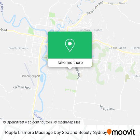 Mapa Ripple Lismore Massage Day Spa and Beauty
