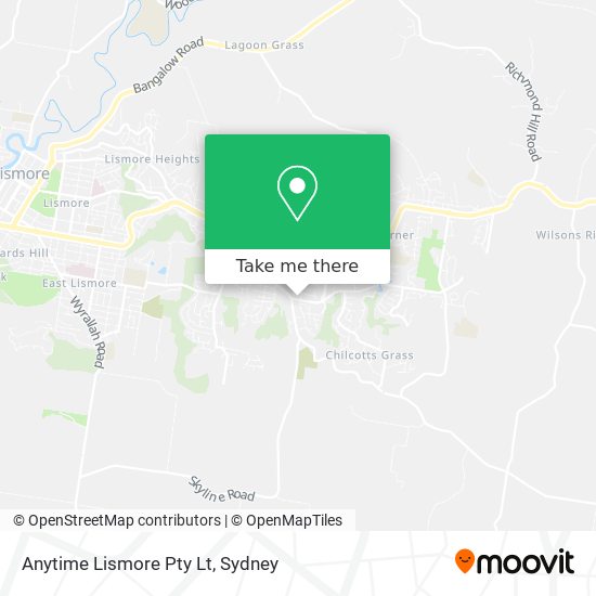 Anytime Lismore Pty Lt map