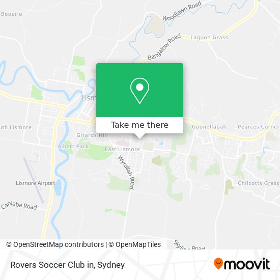 Rovers Soccer Club in map
