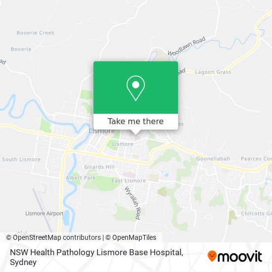NSW Health Pathology Lismore Base Hospital map