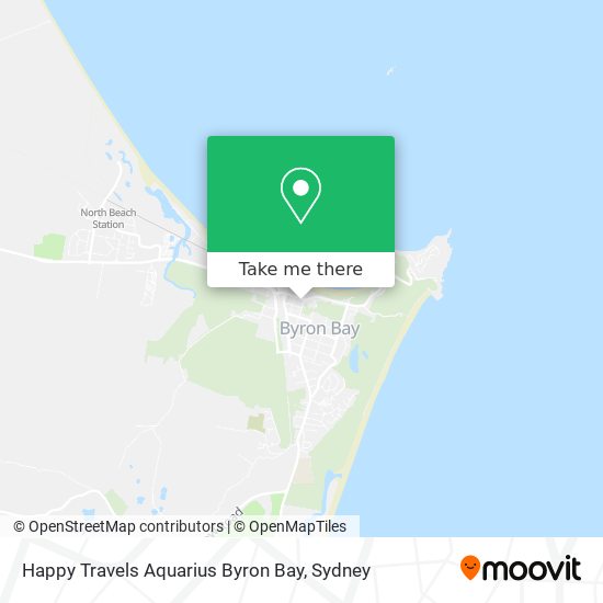 Happy Travels Aquarius Byron Bay map