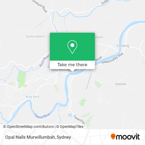 Opal Nails Murwillumbah map