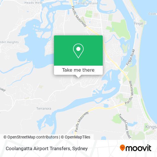 Mapa Coolangatta Airport Transfers