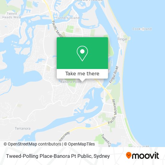 Mapa Tweed-Polling Place-Banora Pt Public