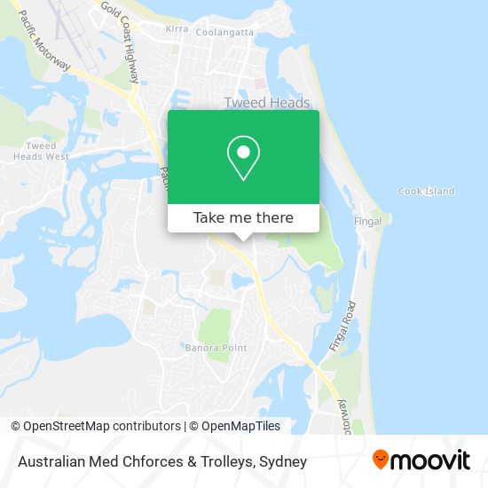 Australian Med Chforces & Trolleys map