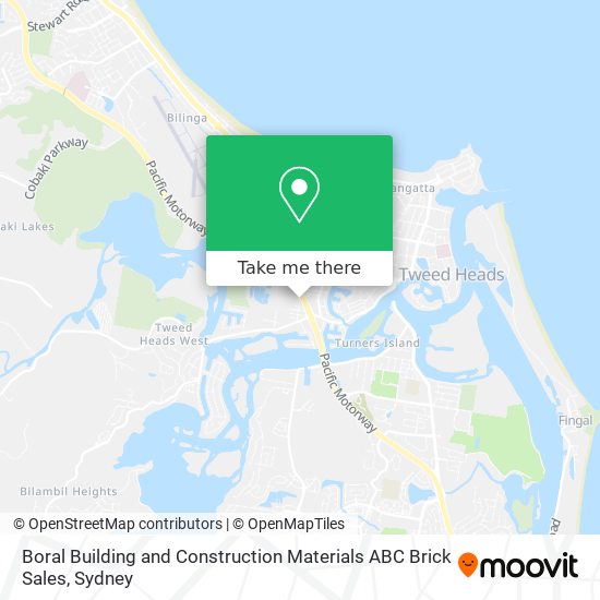 Boral Building and Construction Materials ABC Brick Sales map