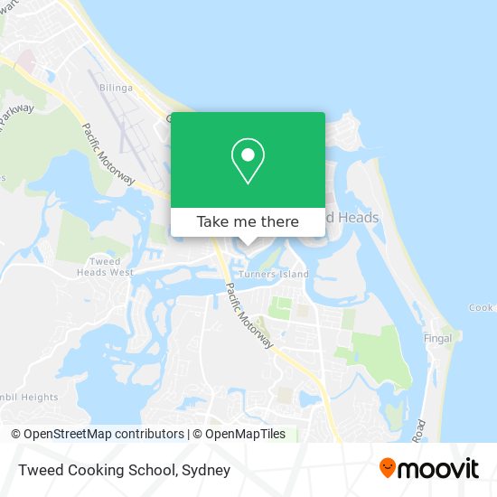 Mapa Tweed Cooking School