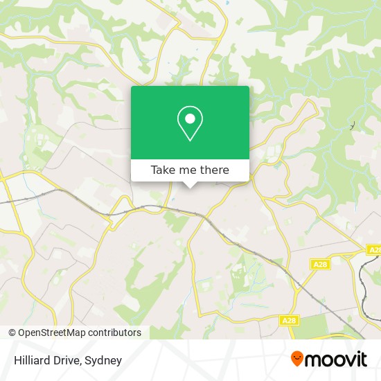 Hilliard Drive map