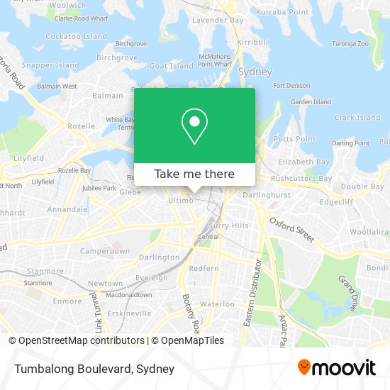 Tumbalong Boulevard map