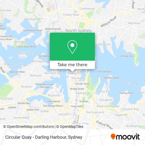 Mapa Circular Quay - Darling Harbour