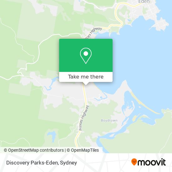 Discovery Parks-Eden map