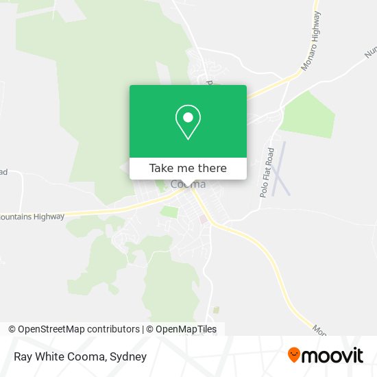 Mapa Ray White Cooma