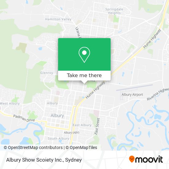 Albury Show Scoiety Inc. map