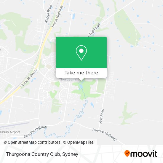 Thurgoona Country Club map