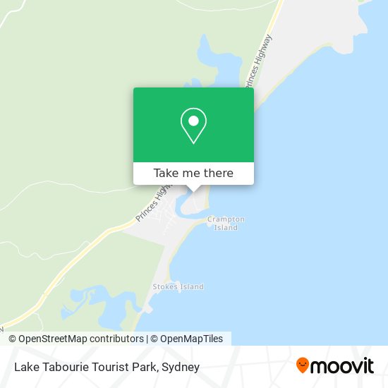Lake Tabourie Tourist Park map
