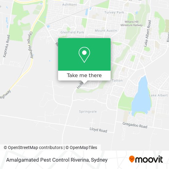 Amalgamated Pest Control Riverina map