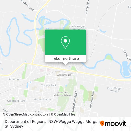 Mapa Department of Regional NSW-Wagga Wagga Morgan St