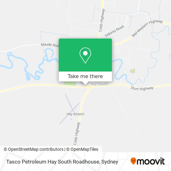 Mapa Tasco Petroleum Hay South Roadhouse