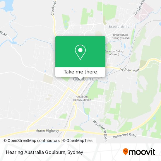 Hearing Australia Goulburn map