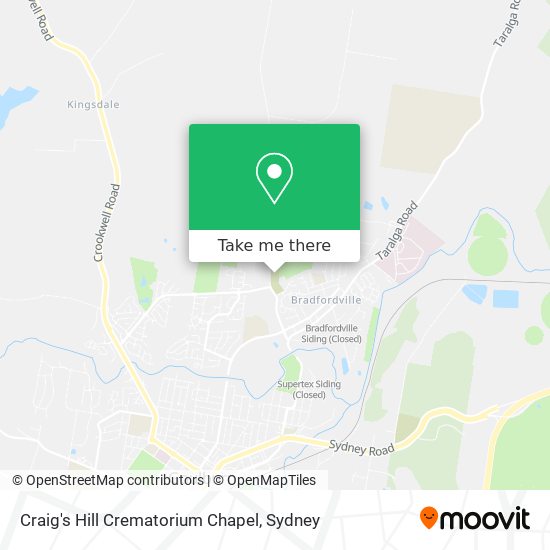 Craig's Hill Crematorium Chapel map