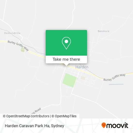 Harden Caravan Park Ha map