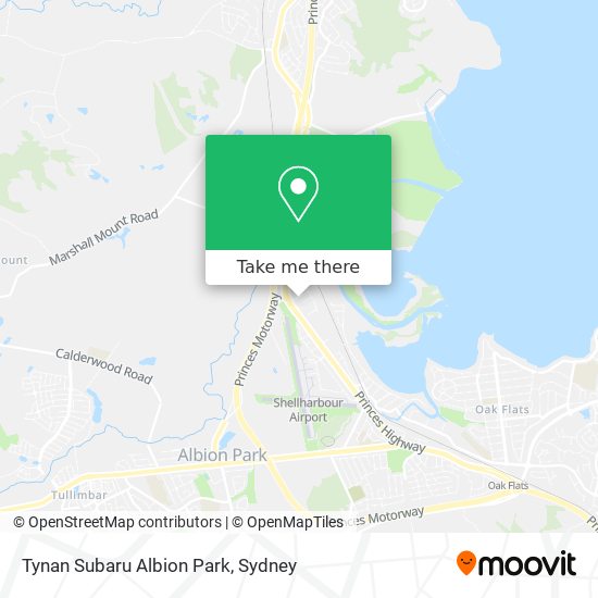 Tynan Subaru Albion Park map