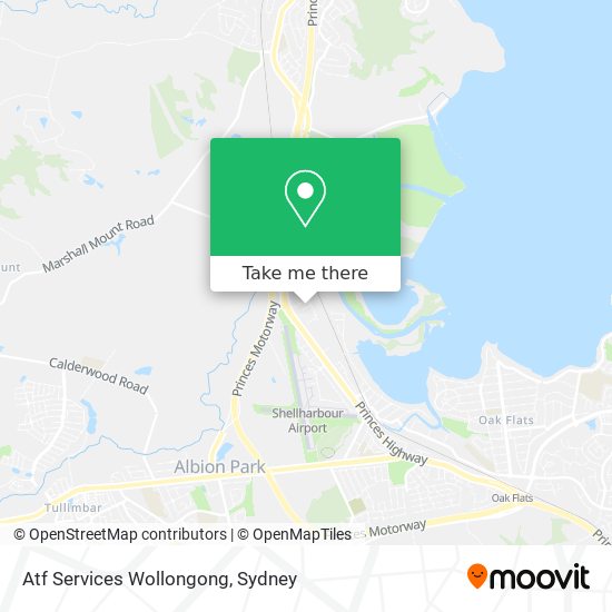 Mapa Atf Services Wollongong